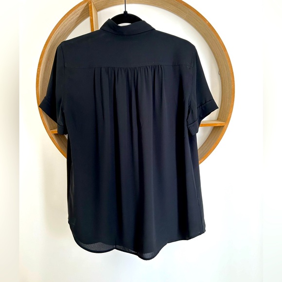 LOFT Black Button-up - Picture 2 of 4